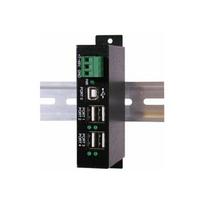 Exsys EXSYS EX-1163HMS-WT 4-portu USB 2.0 koncentratorius su viršįtampių apsauga ir išplėstu temperatūrų diapazonu | 4713859116360 | 4713859116360