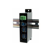 Exsys EXSYS EX-1504HMS 4-portu metalinis USB 3.2 Gen1 HUB su 15KV viršįtampių apsauga EDS | 4718359015045 | 4718359015045