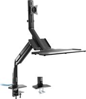 InLine InLine® Darbo stalo laikiklis su pakėlimu ir USB 3.0, judantis, klaviatūrai, pelėi ir monitoriui iki 81cm (32"), max. 9kg | 23174A | 4043718293964