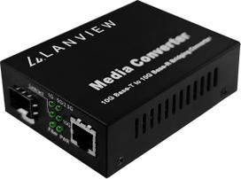 Optinis konverteris Lanview 10GBase-T RJ45 į 10GBase-X | 10GBase-T RJ45 to 10GBase-X | 5715063521069