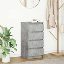 Komoda betonowa szara 37,5x35x76 cm klijuota mediena | 861754 VidaXL | 8721158706737