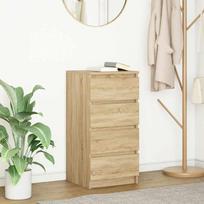 Komoda Sonoma Oak 37,5x35x76 cm Klijuota mediena | 861753 VidaXL | 8721158706720