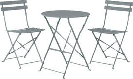 Beliani metalinis balkono baldų komplektas Grey FIORI | 74261 | 4260586354447