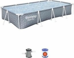 Bestway pripučiamas baseinas Bestway Steel Pro Grey | S71001364 | 6941607347454