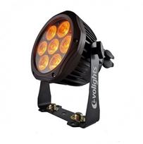 EVOLIGHTS GLACIER 7 LED PAR 7x10W RGBWA-UV IP65 lauko scenos apšvietimas | 5908249803589 | 5908249803589