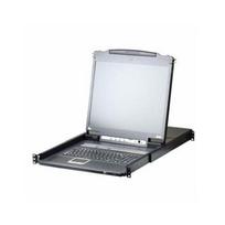 ATEN CL5708iM KVM jungiklis su LCD per IP, USB-PS/2, VGA, 8 prievadai, FR išdėstymas | 14.01.6913 | 4710469343773