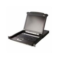 KVM konsolė Aten KVM jungiklis LCD ATEN CL5708M, USB-PS/2, VGA, 8 prievadai, vokiečių išdėstymas | 14.01.7407 | 4710469342462
