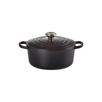 Le Creuset Ketaus puodas apvalus Ø26cm / 5,3L matinis juodas | 21177260000430 | 0024147260905