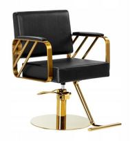 Gabbiano krėslas kirpėjams Genua gold Black | 5906717456350 | 5906717456350