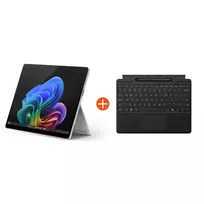Microsoft Surface Pro (11. leidimas) Copilot+ PC 13" 2in1 Platin Snapdragon® X Plus 16GB/512GB SSD Windows 11 EP2-08345 be maitinimo šaltinio, su MS Surface Pro klaviatūra ir Slim Pen Black | EP2-08345+8X6-00172 | 0196388419371