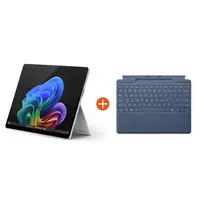 Microsoft Surface Pro (11. leidimas) Copilot+ PC 13" 2in1 Platin Snapdragon® X Plus 16GB/512GB SSD Windows 11 EP2-08345 be maitinimo šaltinio su MS Surface Pro klaviatūra su rašiklio laikikliu sapphire | EP2-08345+8XA-00219 | 0196388419371