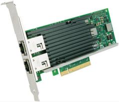 Tinklo plokštė Intel X540-T2 su dviem RJ-45 10Gbit prievadais LP/FH X540T2 atnaujinta | X540T2-REF