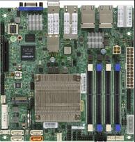 Supermicro Mini-ITX pagrindinė plokštė A2SDI-16C-TP8F Atom C3958 (16C/16T) 2.0 GHz be pakuotės | MBD-A2SDI-16C-TP8F-B