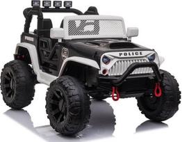Lean Sport elektrinis policijos automobilis JC666 White | 7489 | 5903802450514