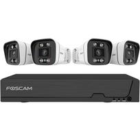 Foscam FNA 108 E B4 2T (Black/weiß, FNA108E 8-Kanal NVR, 4x V8EP Kamera) | FNA 108 E B4 2T bk | 6954836037386