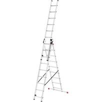 ProfiStep Combi kopėčios / aliuminis / 3x12 laiptelių | 037312007 | 4007126025166