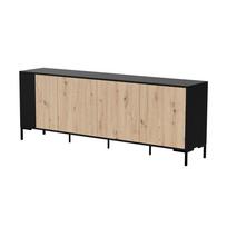 Komoda Cama MERCI 200 x 40 x 74 cm Black/Artisan Oak | MERCI 400013 | 5903815009549