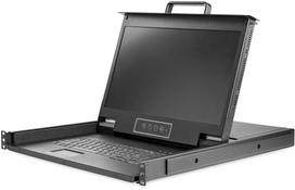 StarTech.com Rack KVM konsolė HD 1080p - JAV klaviatūra (QWERTY), vieno prievado VGA KVM su 17" LCD monitoriumi - 1HE LCD KVM konsolės stalčius su kabeliais - USB palaikymas - 50 000 MTBF (RKCONS17HD) - KVM konsolė su KVM jungikliu - 1 jungtis - USB | RKCONS17HD | 065030872478