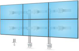 StarTech 6-monitoru laikiklis / stovas 81,3 cm (32") stalui White | 6-MONITOR-ARM-A | 0065030895323