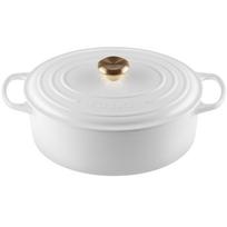 Le Creuset Ketaus puodas ovalus 31cm / 6,3L baltas | 02727249 | 0024147272496