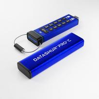 iStorage datAshur PRO+C USB atmintis 128GB USB Type-C 3.2 Gen 1 (3.1 Gen 1) | IS-FL-DA3C-256-128 | 5060220254060