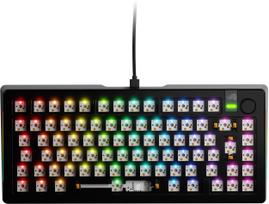 Glorious GMMK 3 Pro 100 % pielikta spēļu tastatūra - gatava, ANSI (ASV), Fox slēdži, Black | GLO-KB-GMMK3-PRO-100-PB-FOX-W-BLK-US | 840408300223