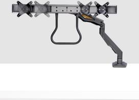 StarTech H2M1AS2-MONITOR-ARM laikiklis / stovas monitoriams 68,6 cm (27") stalinis Black | H2M1AS2-MONITOR-ARM | 0065030906340