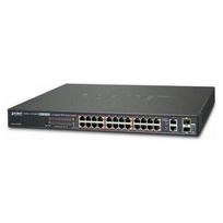 Switch Planet FGSW-2624HPS 24 portų PoE jungiklis + 2 x Gigabit TP/SFP Combo | FGSW-2624HPS | 4711605281232