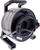 InLine ® Lauko tinklo kabelių ritė, Cat.6A PUR RJ45, 50m, Black | 4043718331703 | 4043718331703