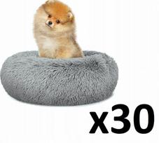 Pliušinė guolio lova S 40cm - light grey x 30 | 5903332086085 | 5903332086085