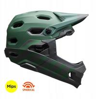 Pilna sejas ķivere BELL SUPER DH MIPS SPHERICAL matte green izm. L (58-62 cm) (NEW 2025) | BEL-7166112 | 196178201100
