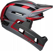 Bell pilnsejas ķivere BELL SUPER AIR R MIPS SPHERICAL matte gray red roz. L (59-63 cm) (NEW) | BEL-7138148 | 768686471766