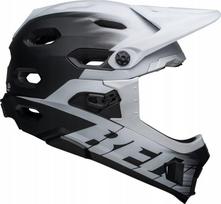 Bell pilnas veido šalmas BELL SUPER DH MIPS SPHERICAL matte black white dydis L (59-63 cm) (NEW) | BEL-7138425 | 768686469091