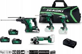 Rinkinys elektrinių įrankių Hikoki HIKOKI.KIT 18V KC18DEWHZ (DS18DE+WH18DC+G18DBL+DH18DBL) 3x5.0Ah KREPŠYS | KC18DEWHZ | 4966376406197