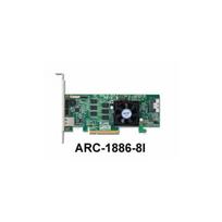 Areca Raid valdiklis ARC-1886-8I 8 prievadų trijų režimų PCIe 4.0 x8 1x SFF 8654 LP | ARC-1886-8I | 4712774412106