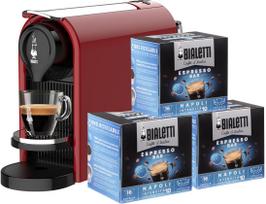 Kapsulių kavos aparatas Bialetti - kapsulių kavos aparatas Gioia Plus - Red + 48 vnt. NAPOLI kapsulių | 2601040009 | 8001306009393