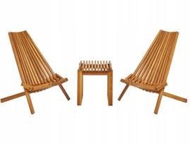 Balkono baldų komplektas BELLANO medinis Brown | 508812 Bel | 4255664877024