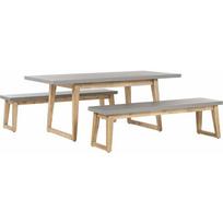 Shumee Sodo komplektas stalas ir 2 suolai grey ORIA | 263116 | 4251682260152