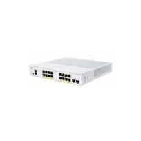 Cisco jungiklis CBS250-16P-2G-UK, 16xGbE RJ45, 2xSFP, be ventiliatoriaus, PoE+, 120W - REFRESH | CBS250-16P-2G-UK-RF | 889728493895