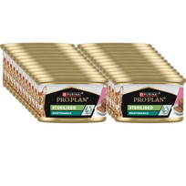 PRO PLAN Sterilizuotas drėgnas lašišos ir tuno paštetas Šlapias kačių ėdalas 24x85g