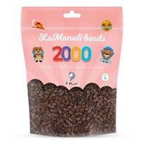 Tamsiai rudi lyginimo karoliukai Midi 5 mm, 2000 vnt., 1 spalva