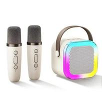 NAUJAS „Hot K12 Bluetooth“ garsiakalbis, nešiojamas namams mielas karaoke mini belaidis garsas su mikrofonu „K Song Family“ dainavimo aparatas