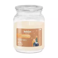 Kvepianti žvakė stikliniame indelyje su dangteliu BOLSIUS HAZELNUT VANILLA, 10x13,5cm