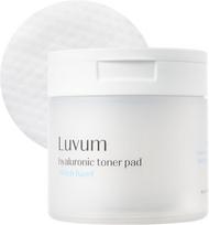 LUVUM – Witch Hazel Hyaluronic Toner Pad tonizuojančios pagalvėlės su hialurono rūgštimi, 60 vnt.