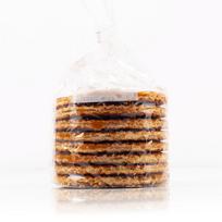 Olandiški vafliai su karamelės įdaru, 250g