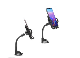 FORCELL F-GRIP Angos laikiklis 17 cm automobilių laikiklis prie priekinio stiklo / prietaisų skydelio juodas