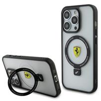 Ferrari FEHMP15LUSCAH iPhone 15 Pro 6.1" skaidrus kietas dėklas su žiedu 2023 metų kolekcija MagSafe