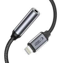 Tech-Protect UltraBoost Lightning / 3.5mm mini jack adapter - juodas