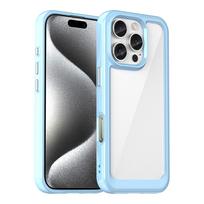 Išorinė erdvė - apsauginis dėklas su gelio rėmeliu iPhone 16 Pro - mėlynas