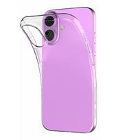 Puro 03 Nude silikono dėklas iPhone 16 Plus - skaidrus